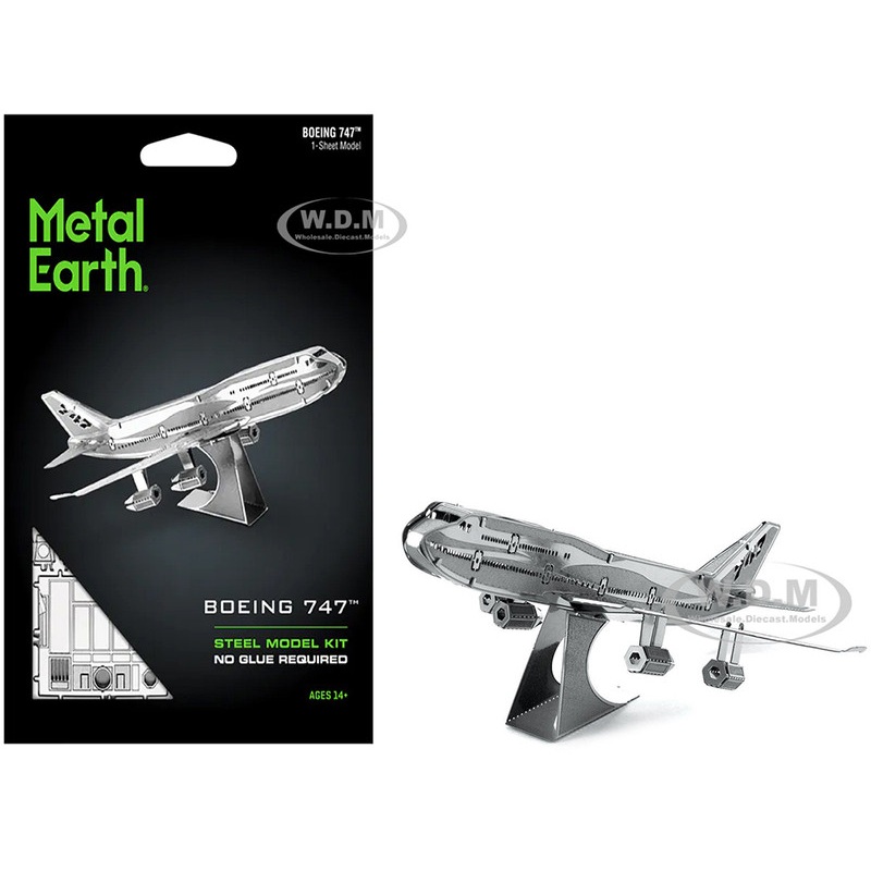 Model Kit Boeing 747 Commercial Aircraft (Easy Difficulty) Steel Model ...